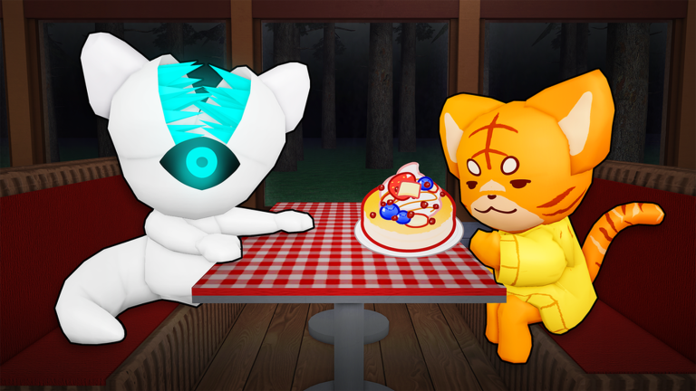 Official Anomaly Cafe image of two customers at a cafe table